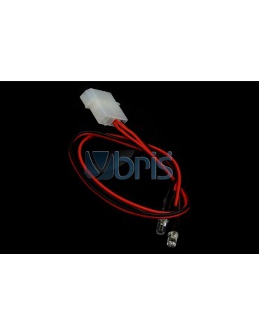 LED 3mm twin ultra bright RED