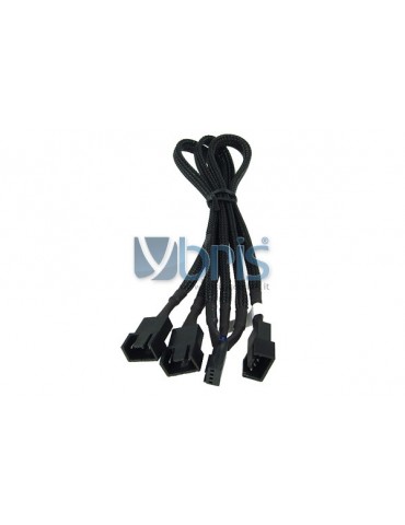 Phobya Y-cable 4Pin PWM to 3x 4Pin PWM 30cm  black