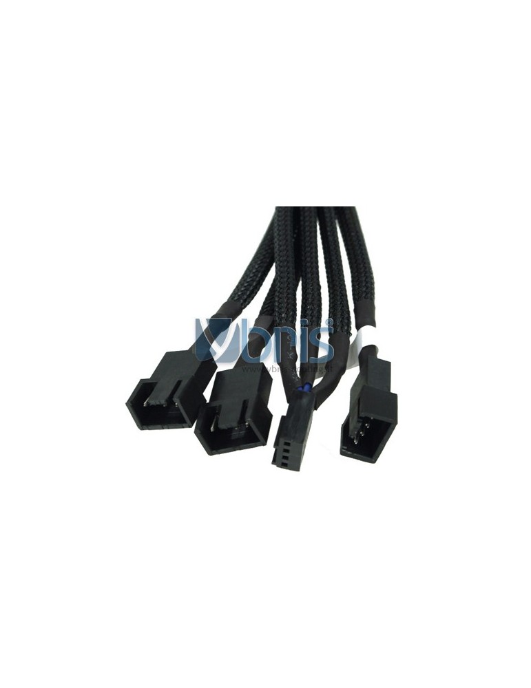 Phobya Y-cable 4Pin PWM to 3x 4Pin PWM 30cm  black Phobya - 5