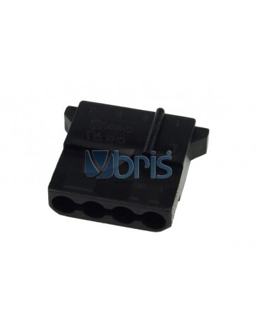 mod/smart PSU Power Connector 4pin Molex Stecker - nero