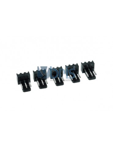 Phobya Fan Power Connector 3Pin male - 5 pcs Black