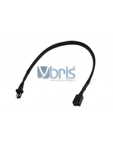 Phobya extension 3Pin Molex 30cm - black