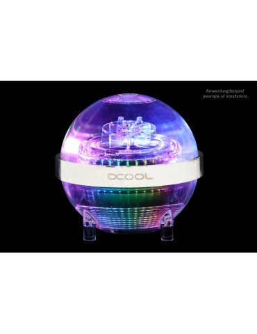 Alphacool Eisball D5 TOP D-RGB - Acrilico (D5/VPP655 non inclusa)