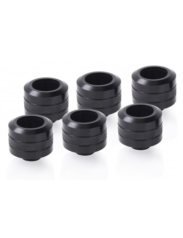 Alphacool Eiszapfen PRO Raccordo tubo rigido 13/16mm - Deep Black - 6 pezzi