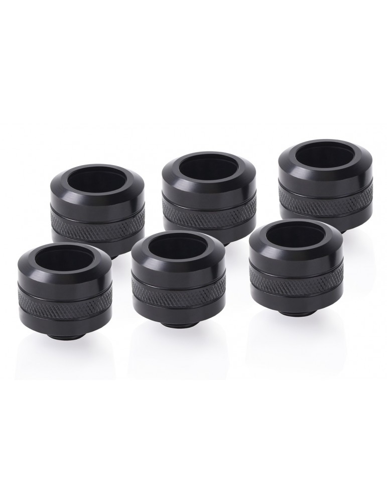 Alphacool Eiszapfen PRO Raccordo tubo rigido 13/16mm - Deep Black - 6 pezzi Alphacool - 1