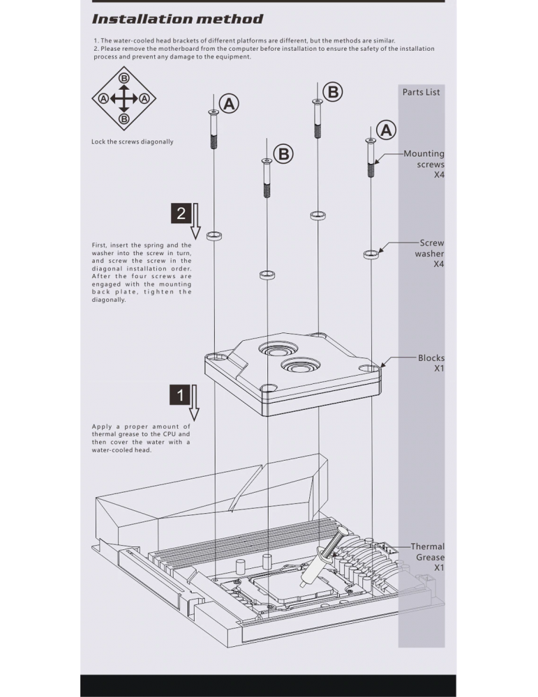 Bykski Waterblock Intel - CPU-XPR-A-MG - Black - D-RGB Bykski - 8