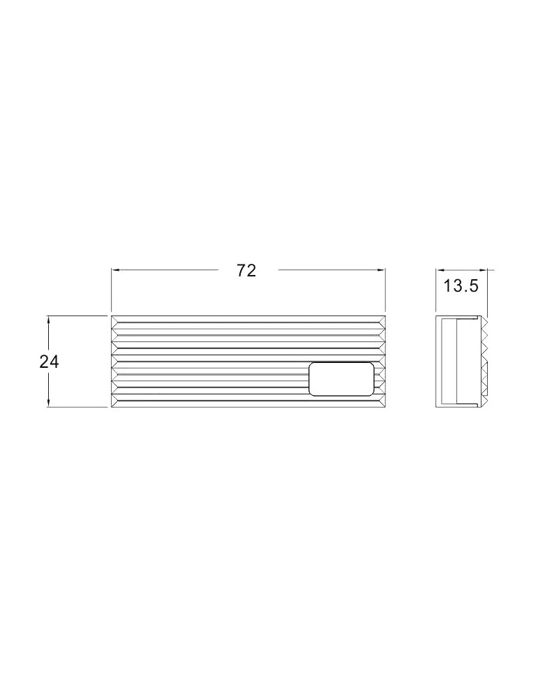 Bykski dissipatore per dischi M.2 NVME - Black -  B-NVME-CT M2 Bykski - 5