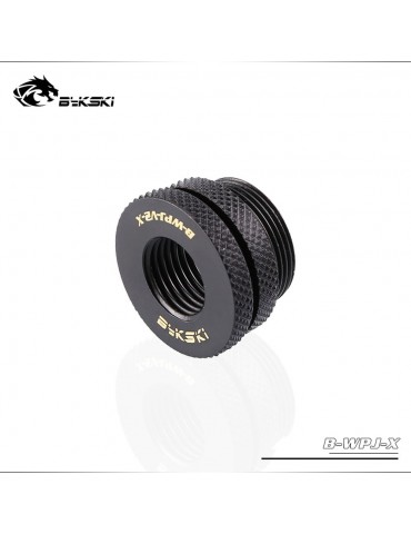 Bykski Raccordo Passaparete F/F 1/4G - Black (B-WPJ-X-BK)