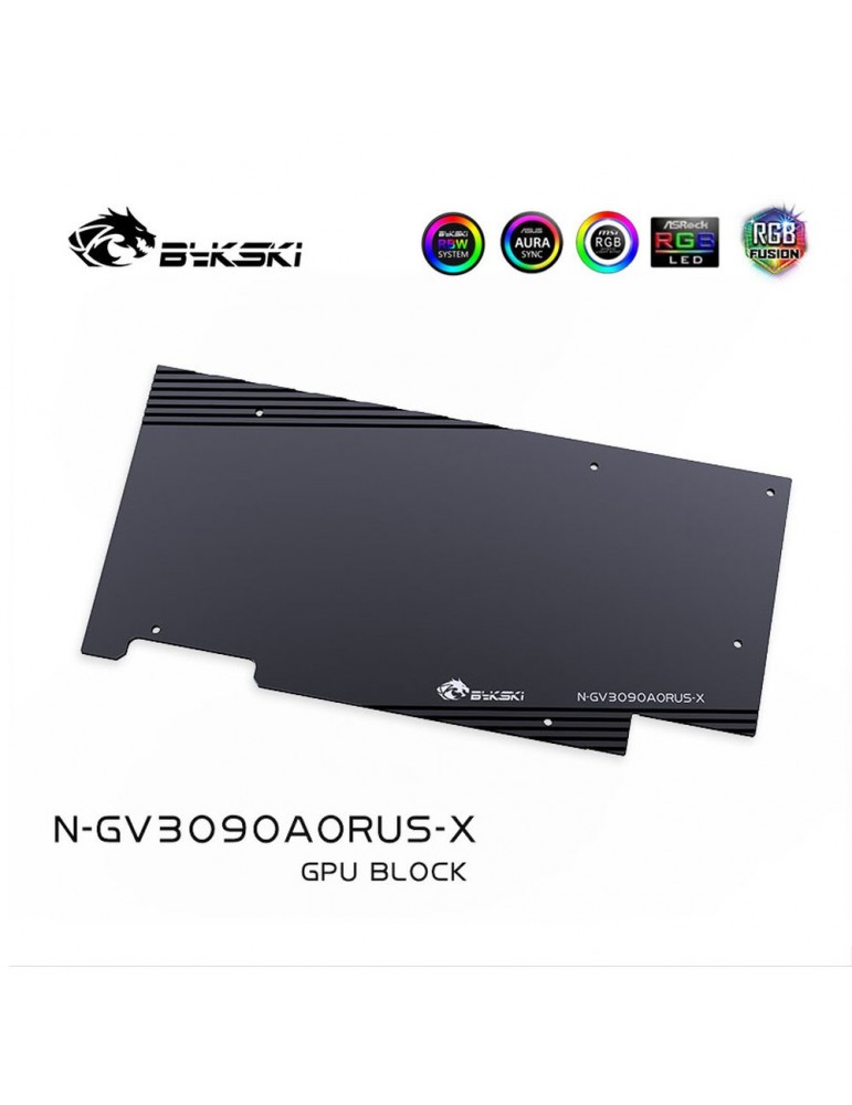 Bykski Waterblock GPU Gigabyte AORUS Master 3080/3090 (incl. Backplate) N-GV3090AORUS-X Bykski - 6