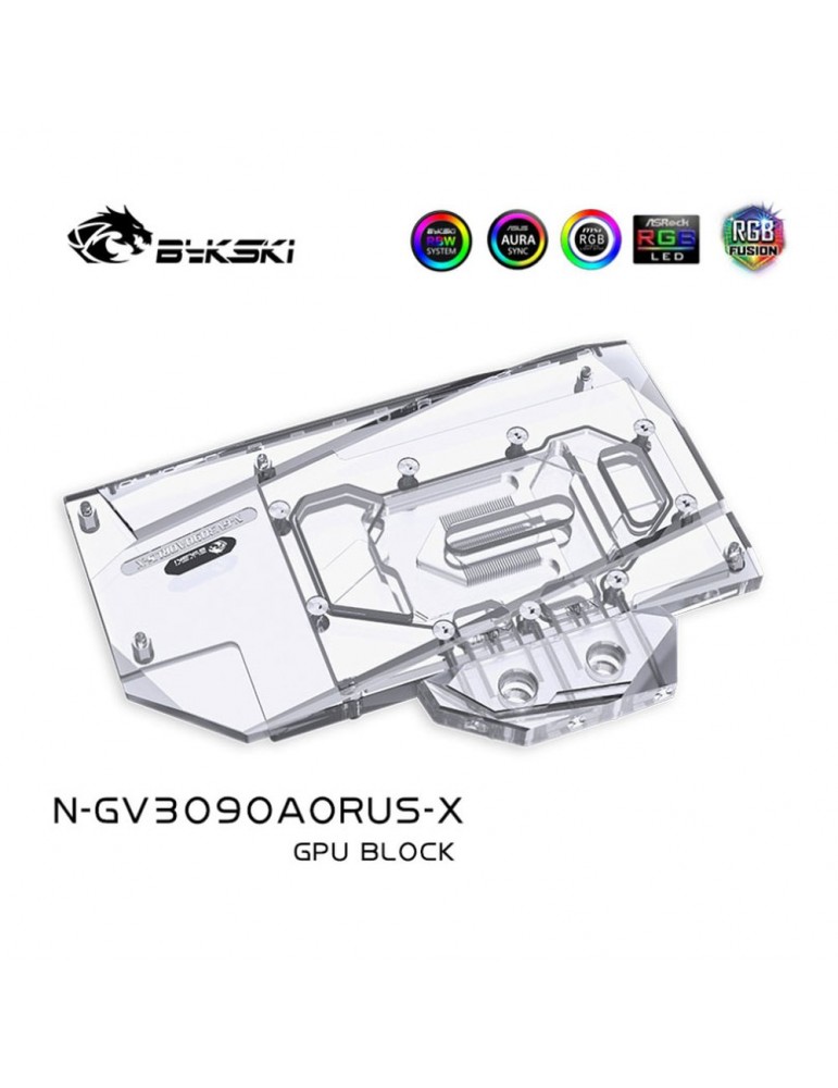 Bykski Waterblock GPU Gigabyte AORUS Master 3080/3090 (incl. Backplate) N-GV3090AORUS-X Bykski - 5