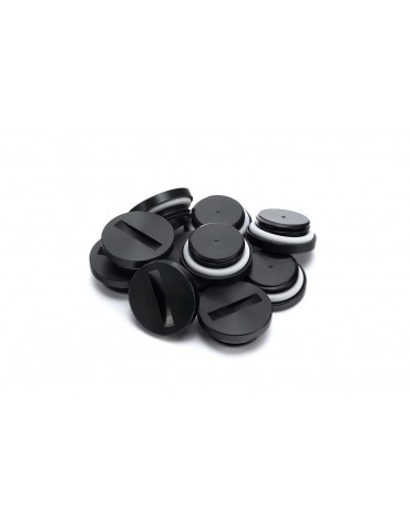 EK-PLUG G1/4 Tappo in Acetal - Black (Set da 10 pezzi)