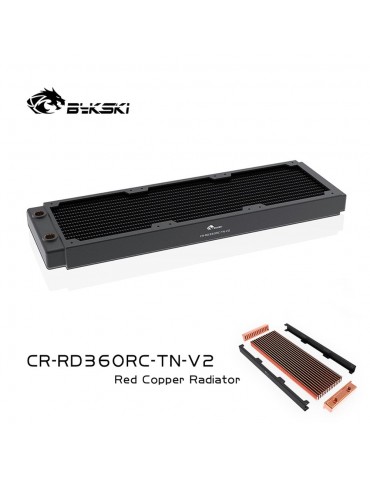 Bykski 360mm Radiatore slim D30 V2 Full Copper - CR-RD360RC-TN-V2