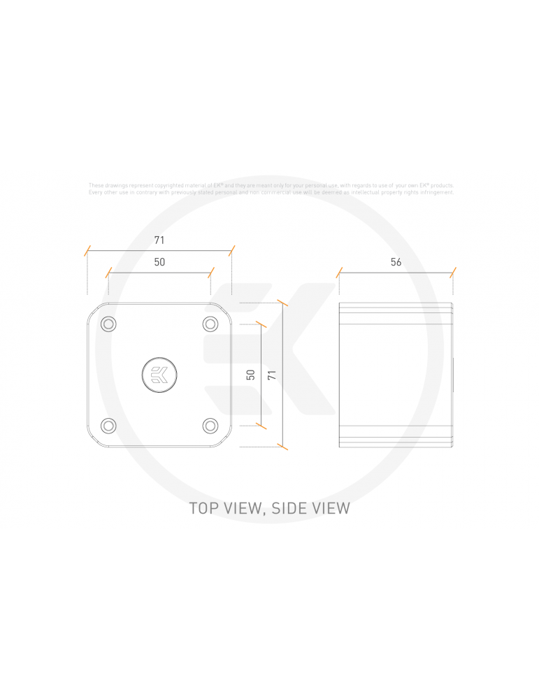 EK-Quantum Convection Cover estetica per pompe D5 - Silver EKWB - 4