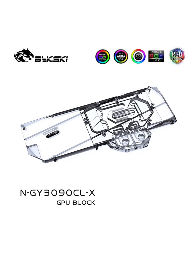 Bykski Waterblock GPU RTX Galax/KFA2 3090 Classic + Backplate N-GY3090CL-X Bykski - 5