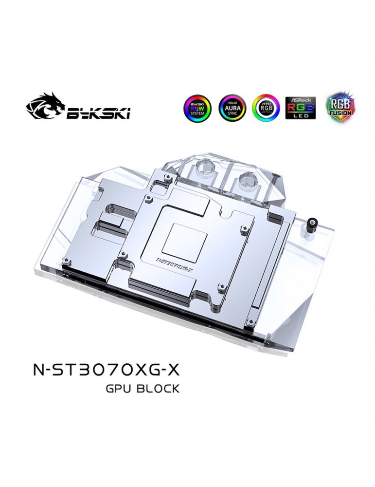 Bykski Waterblock GPU ZOTAC 3070 X-Gaming / Twin Edge OC (incl. Backplate) N-ST3070XG-X Bykski - 4