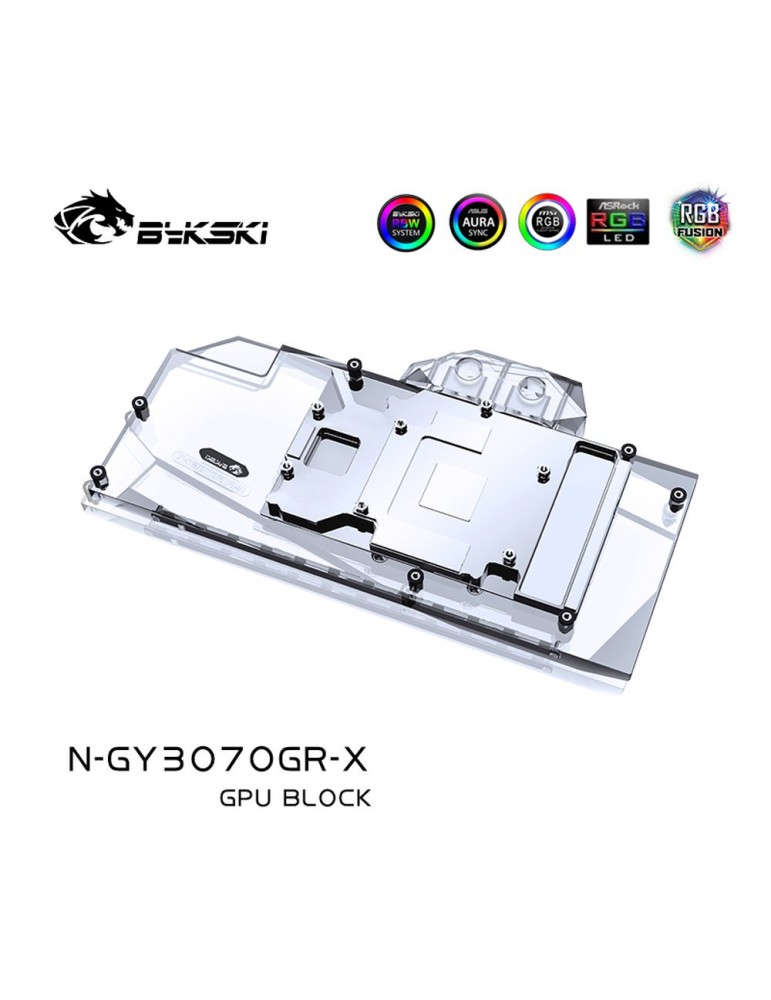 Bykski Waterblock GPU Galax / KFA² Gamer OC 3070/3060Ti (incl. Backplate) N-GY3070GR-X Bykski - 4