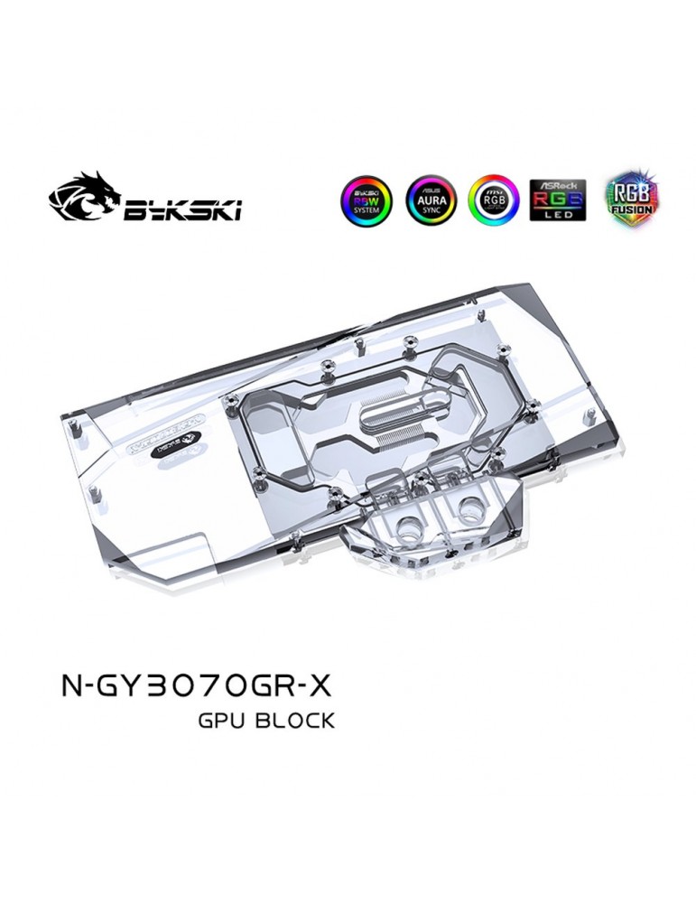 Bykski Waterblock GPU Galax / KFA² Gamer OC 3070/3060Ti (incl. Backplate) N-GY3070GR-X Bykski - 5