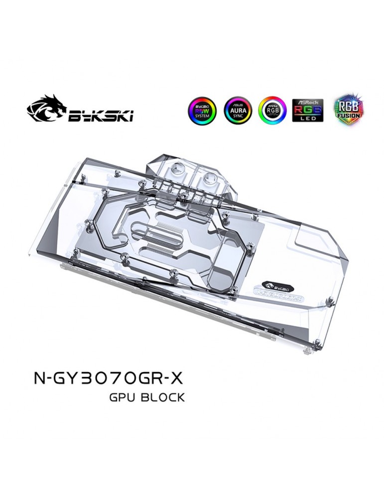 Bykski Waterblock GPU Galax / KFA² Gamer OC 3070/3060Ti (incl. Backplate) N-GY3070GR-X Bykski - 6