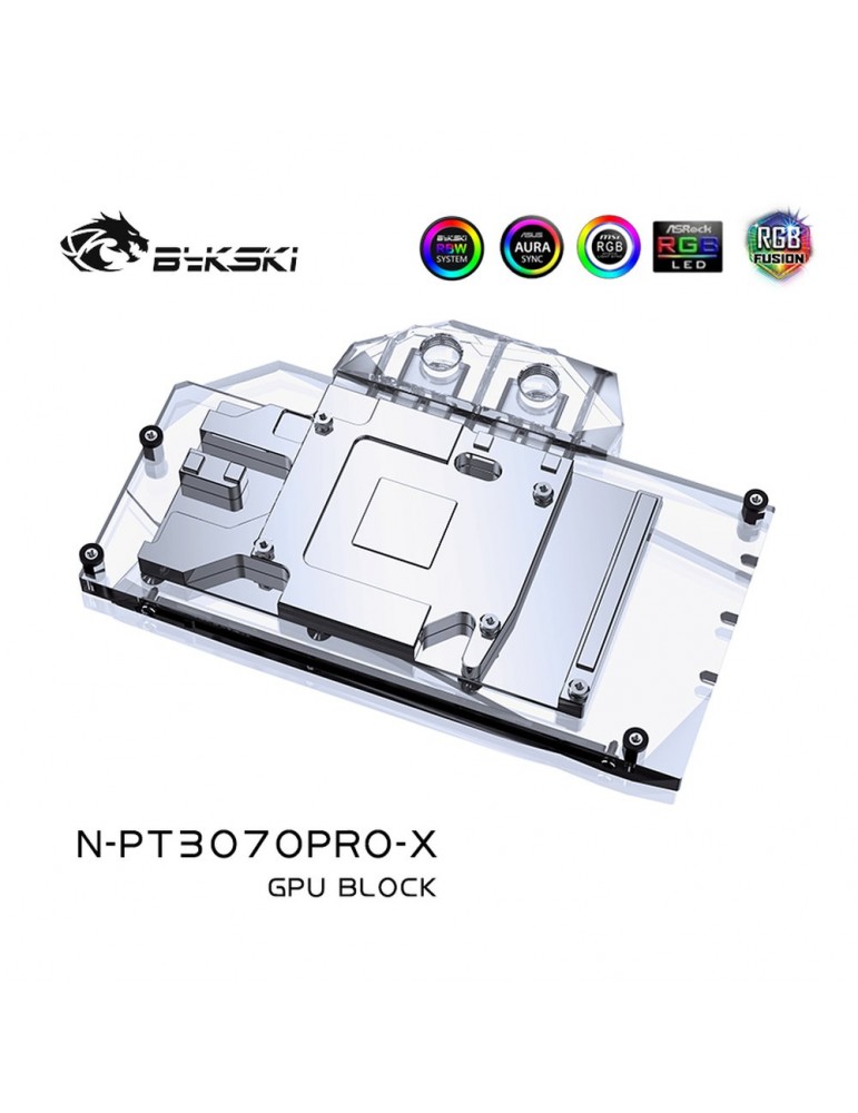 Bykski Waterblock GPU Palit 3070 GamingPro OC (incl. Backplate) N-PT3070PRO-X Bykski - 4