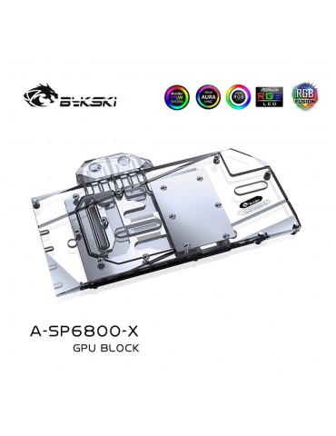 Bykski Waterblock Sapphire RX6800 Nitro+ Gaming OC(incl. Backplate)  A-SP6900-X