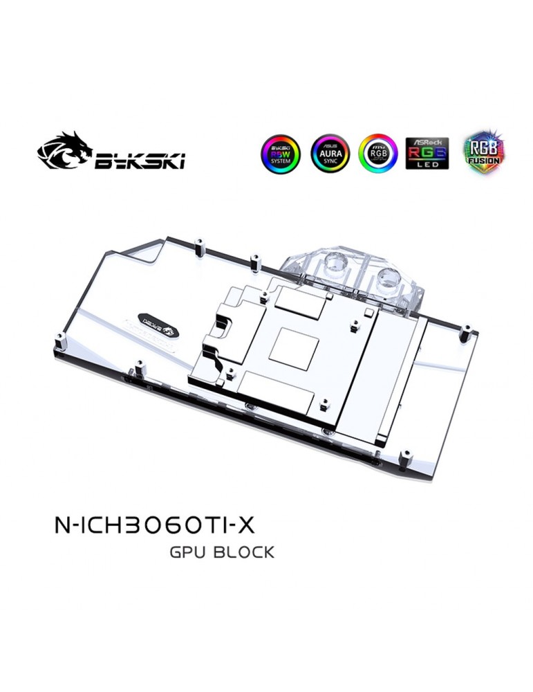 Bykski Waterblock GPU Inno3D 3060 Ti & 3060 (incl. Backplate) N-ICH3060TI-X Bykski - 4