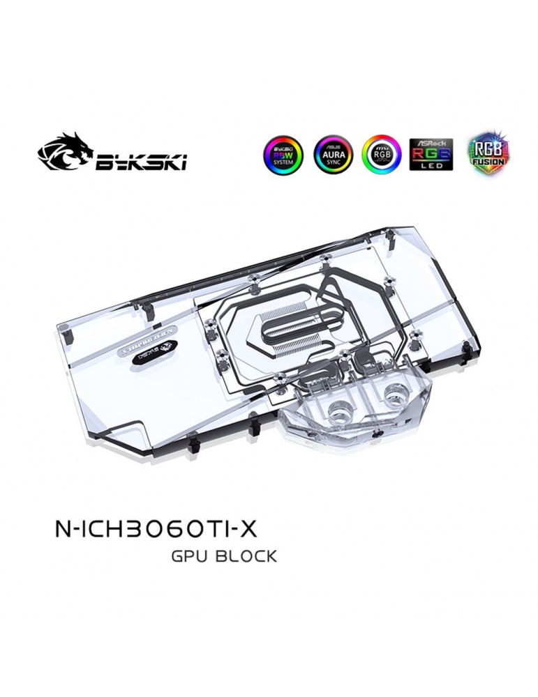 Bykski Waterblock GPU Inno3D 3060 Ti & 3060 (incl. Backplate) N-ICH3060TI-X Bykski - 5