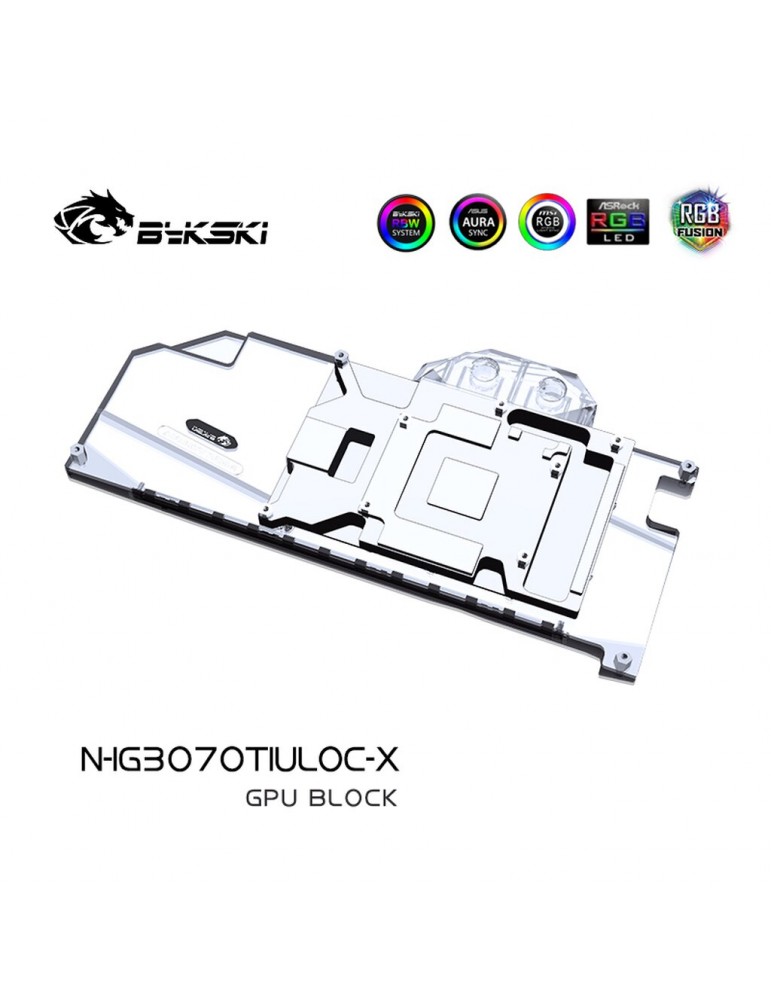 Bykski Waterblock GPU iGame 3070Ti & 3070 (incl. Backplate) N-IG3070TIULOC-X Bykski - 4