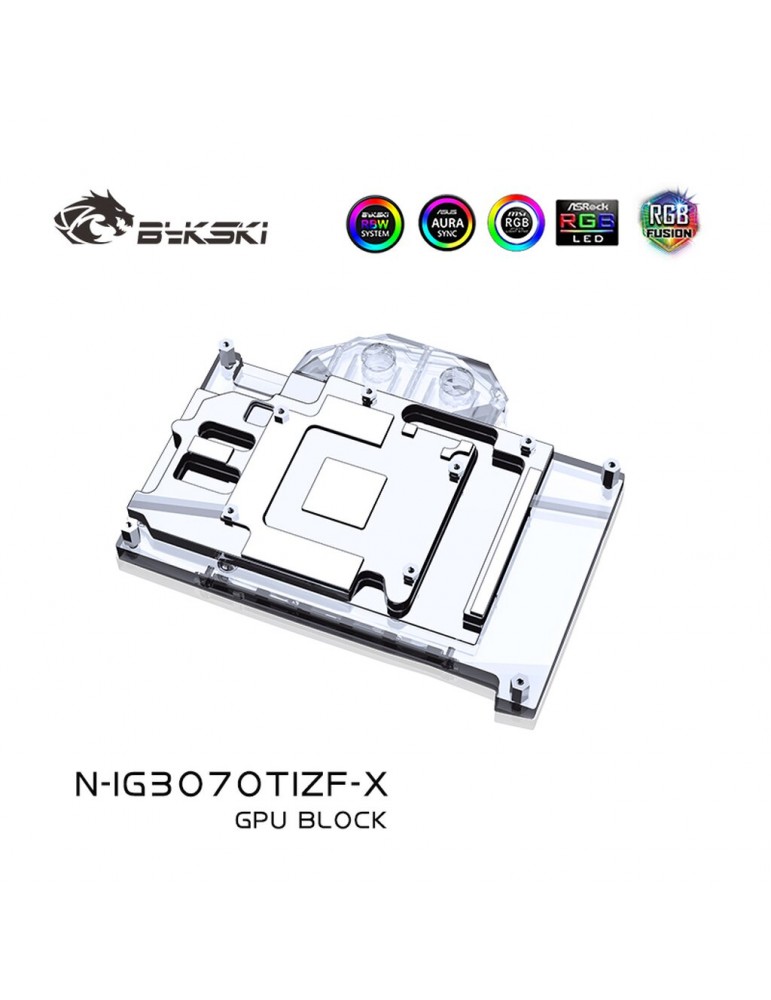 Bykski Waterblock GPU iGame 3070 Ti (incl. Backplate) N-IG3070TIZF-X Bykski - 3