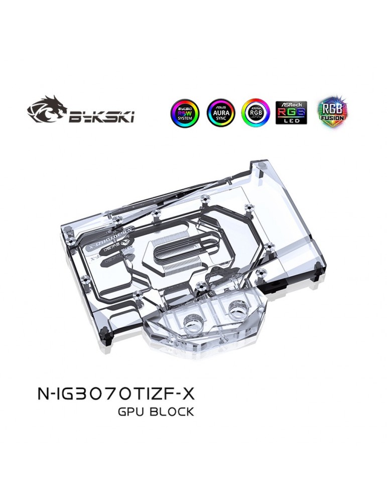 Bykski Waterblock GPU iGame 3070 Ti (incl. Backplate) N-IG3070TIZF-X Bykski - 4