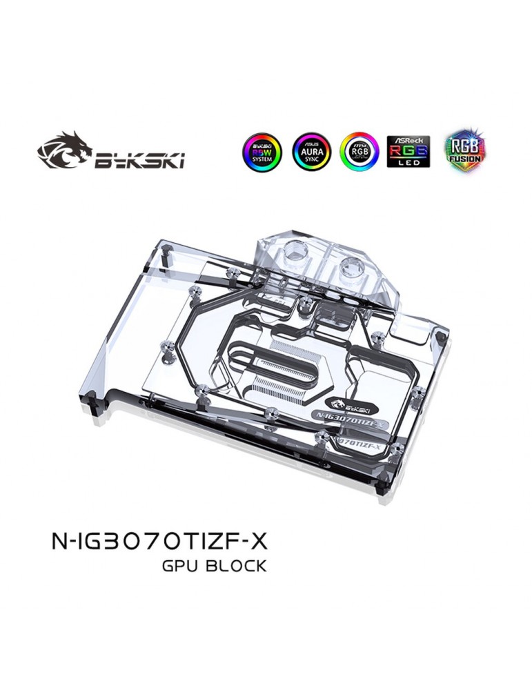 Bykski Waterblock GPU iGame 3070 Ti (incl. Backplate) N-IG3070TIZF-X Bykski - 5