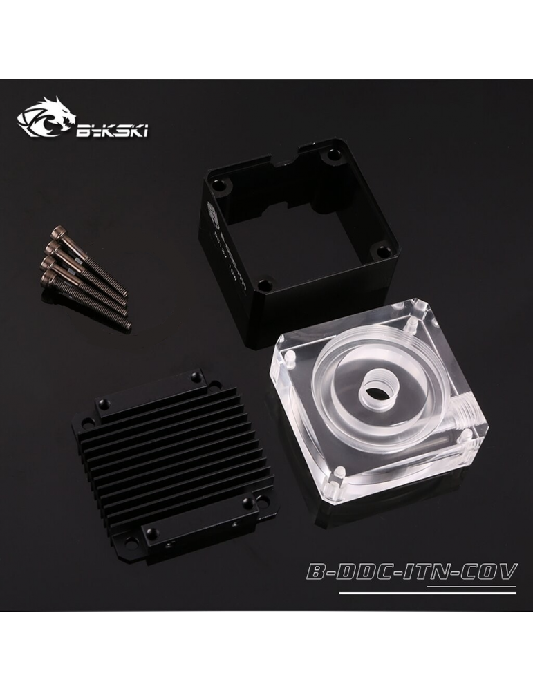 Bykski DDC Heatsink+Top Acrilico B-DDC-INT-COV-BK Bykski - 1