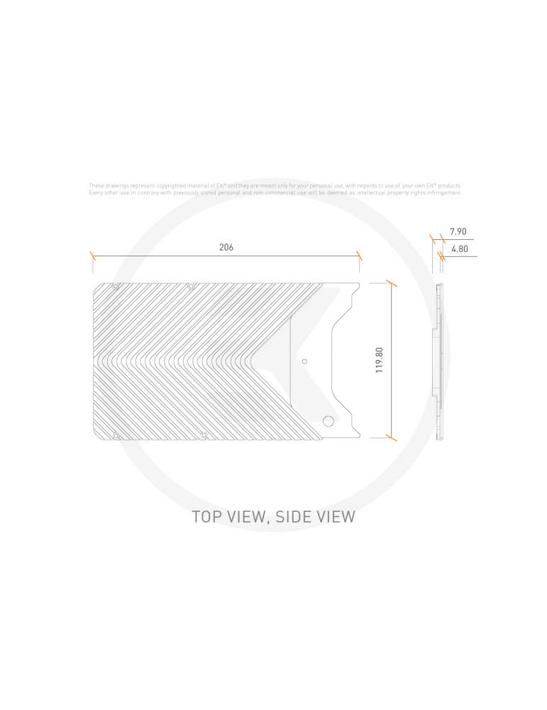 EK-Quantum Vector FE RTX 3090 Ti Backplate - Silver EKWB - 5