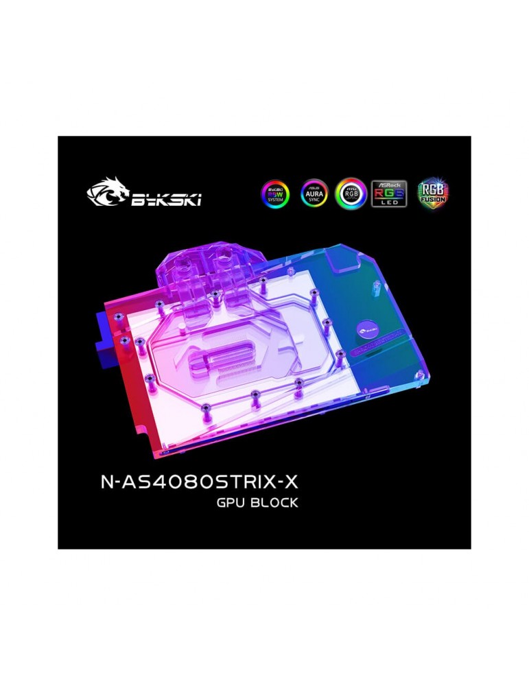 Bykski Waterblock GPU Asus STRIX / TUF 4080 incl. Backplate (N-AS4080STRIX-X) Bykski - 2