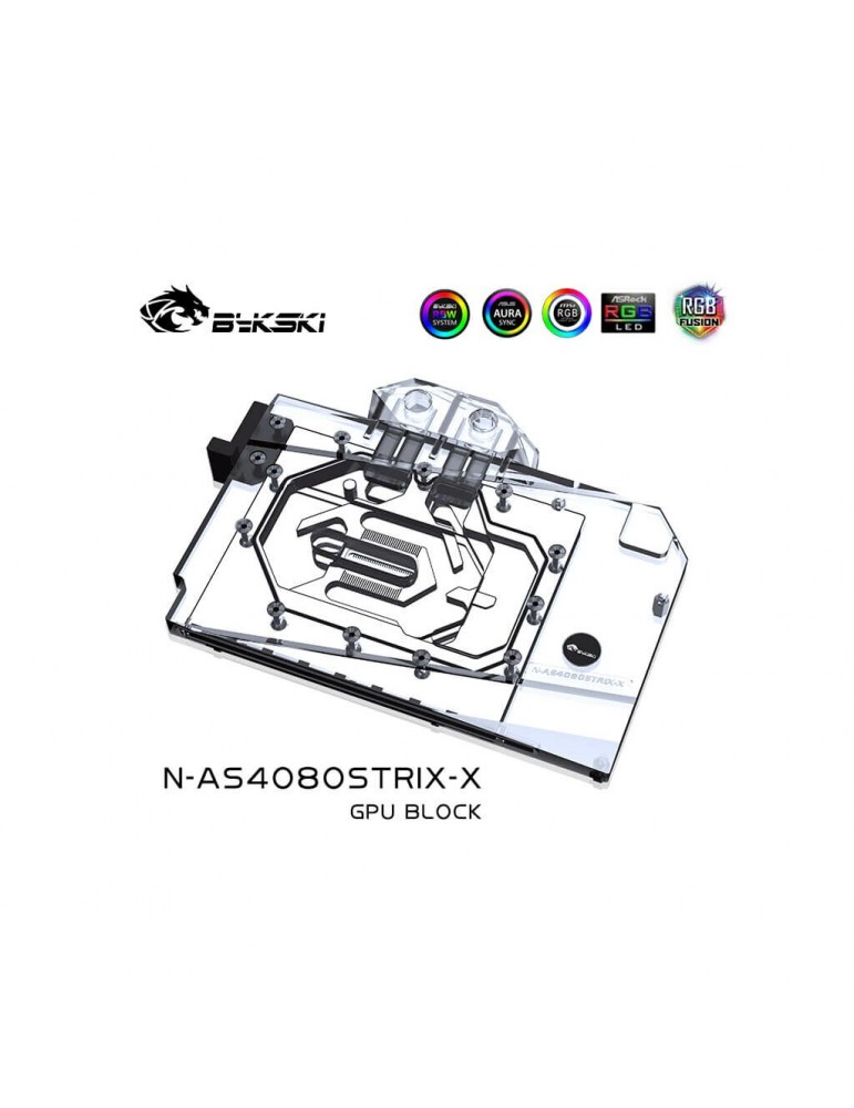 Bykski Waterblock GPU Asus STRIX / TUF 4080 incl. Backplate (N-AS4080STRIX-X) Bykski - 5