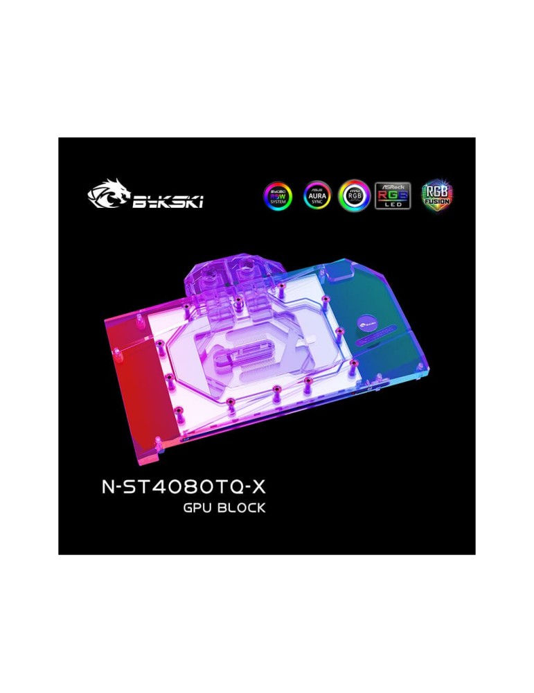 Bykski GPU Water Block per ZOTAC Gaming RTX 4080 Trinity (incl. Backplate) (N-ST4080TQ-X) Bykski - 2