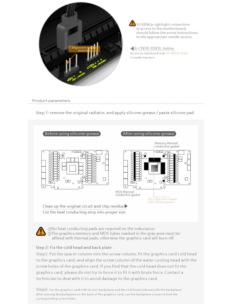 Bykski GPU Water Block per ZOTAC Gaming RTX 4080 Trinity (incl. Backplate) (N-ST4080TQ-X) Bykski - 8