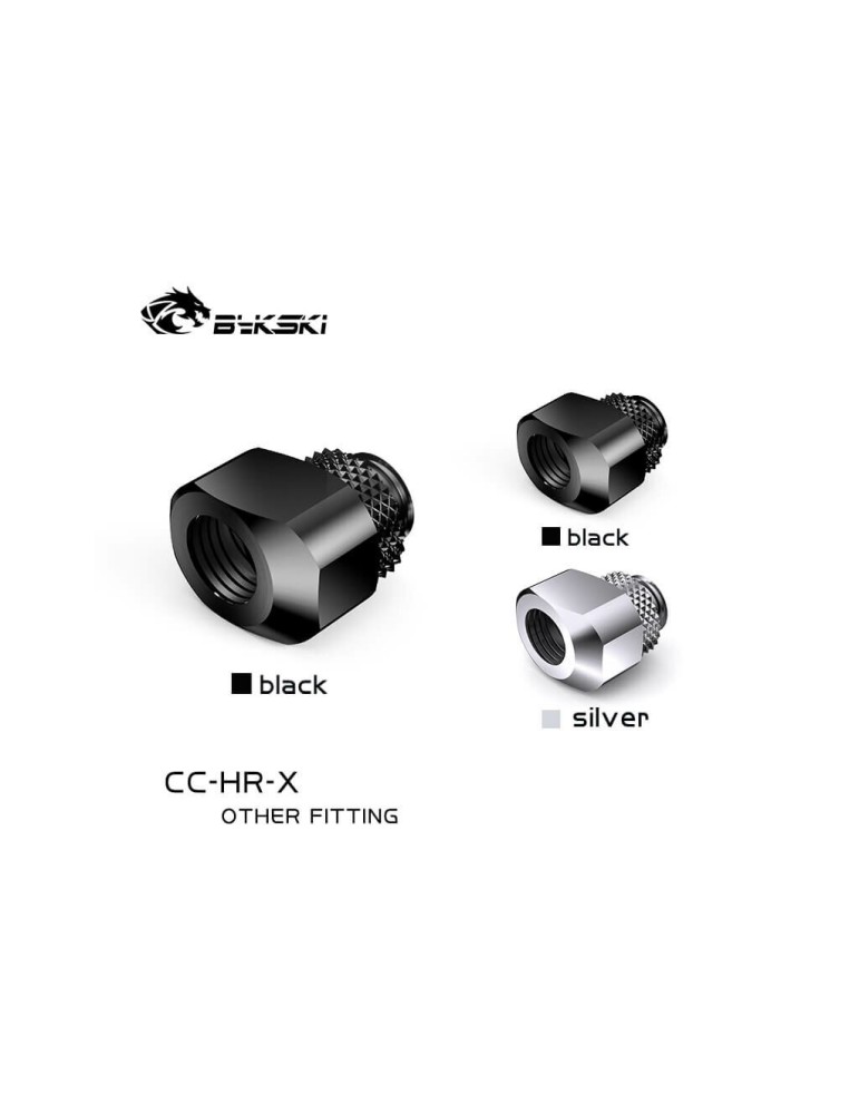 copy of Bykski Adattatore ruotabile M/F Offset 6mm G1/4  Black CC-HR-X Bykski - 5