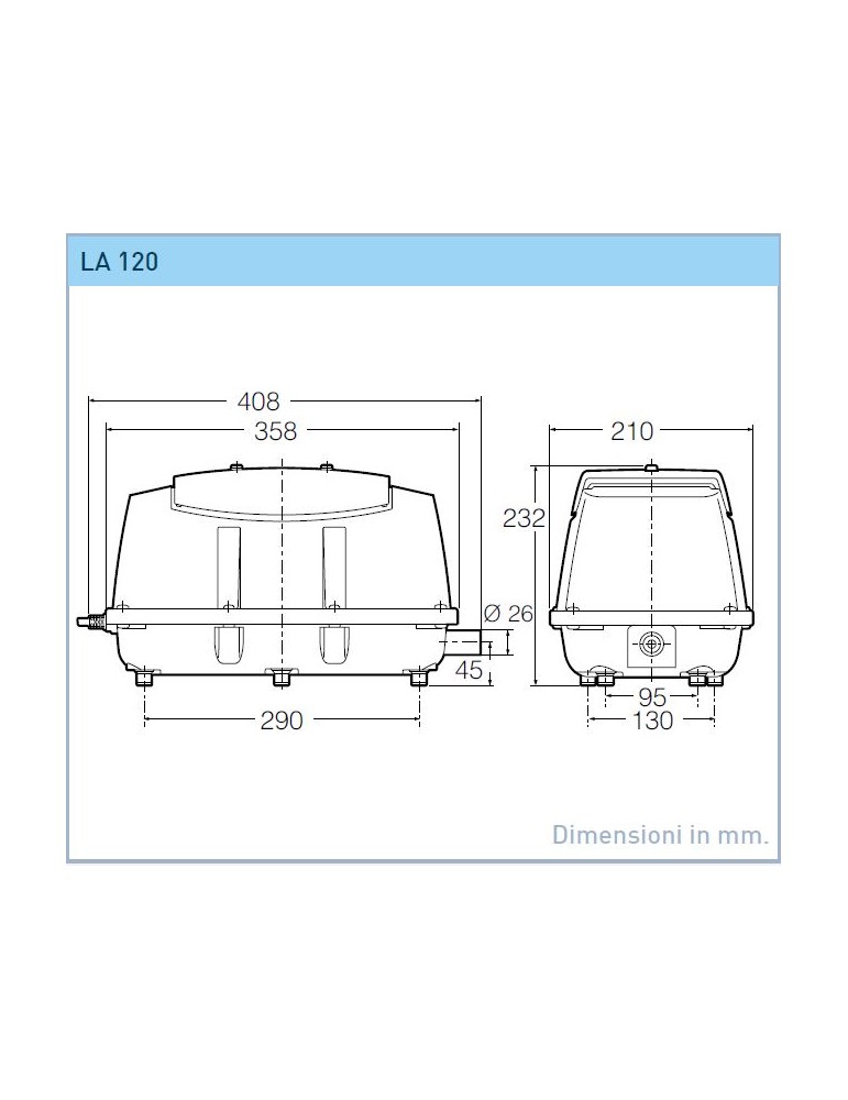 Pompa Soffiante Nitto Kohki LA–60B  230V-50Hz NITTO KOHKI - 6