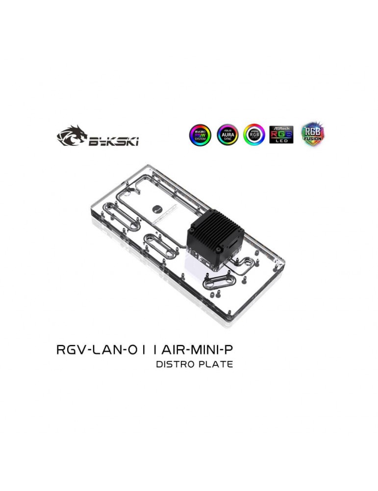 Bykski - Lian Li O11 Air Mini Distro Plate RBW (RGV-LAN-O11AIR-MINI-P) Bykski - 5