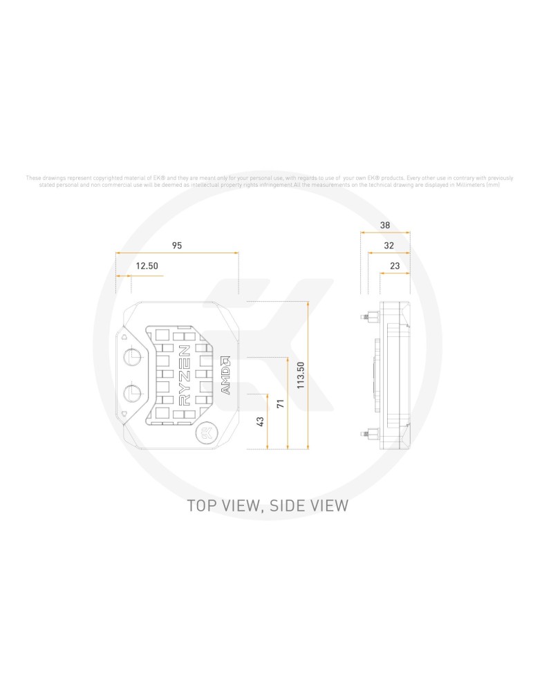 EK-Quantum Velocity² Direct Die D-RGB - AMD Ryzen Signature Edition EKWB - 18