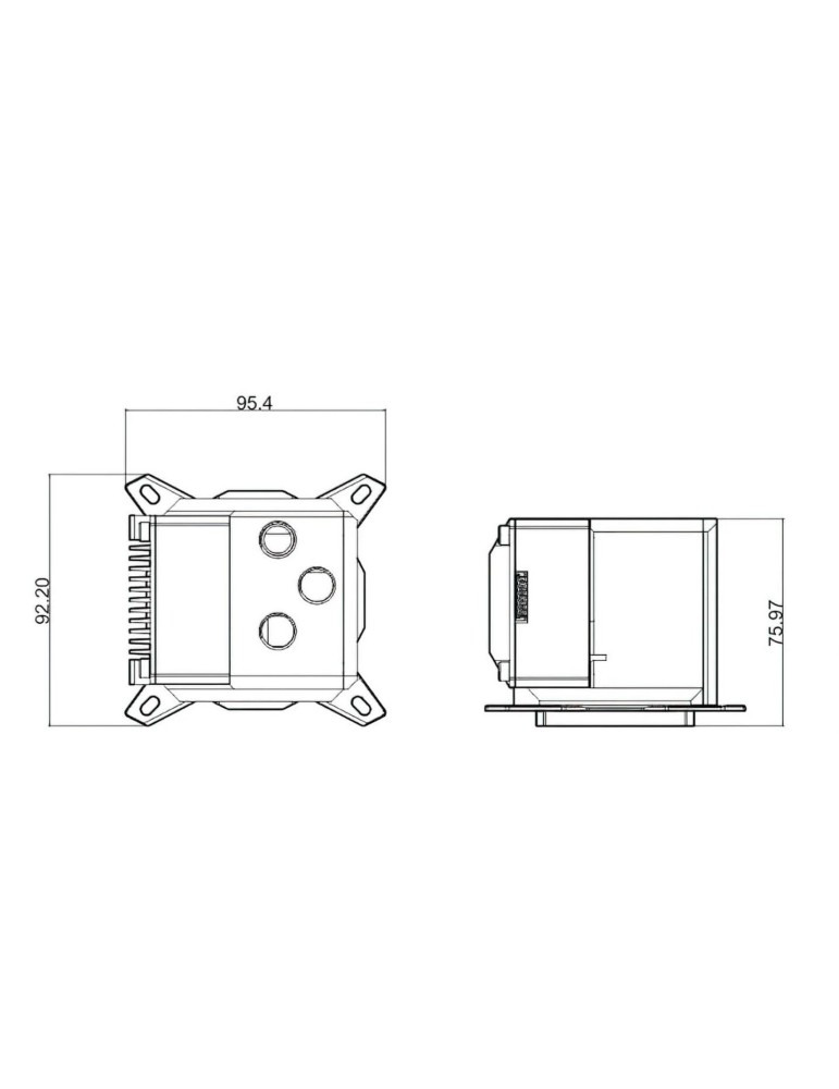 Bykski CPU-XPR-DDC-I (CPU Block + Pompa + Reservoir) per Intel Bykski - 6