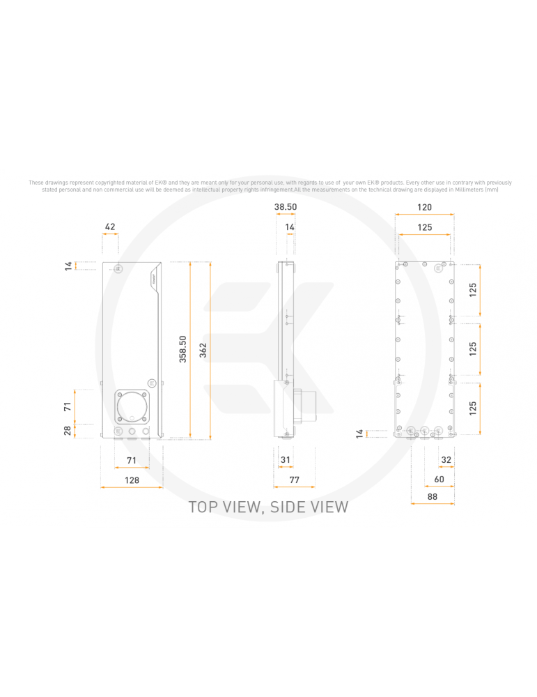 EK-Quantum Kinetic³ FLT 360 D5 PWM D-RGB - Plexi EKWB - 8