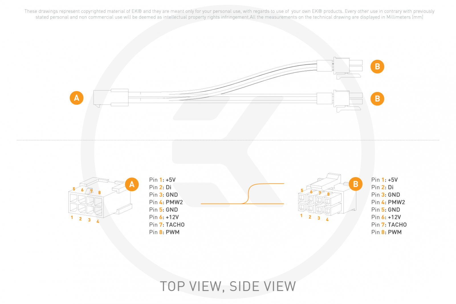 EK-Loop OmniLink 2-Way Splitter - 100mm